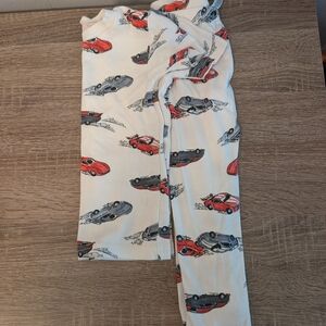 Carter's White Pajamas with Car Print